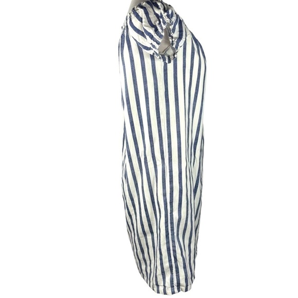 VERO Modo mini dress off the shoulder vertical stripe lined straight size s - Picture 5 of 15